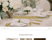 Tablet Screenshot of julianneyoungweddings.com